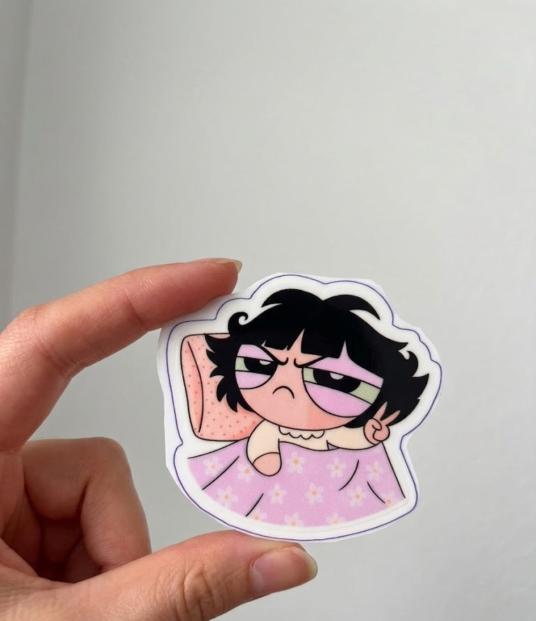 Sticker DTF UV "Grumpy Morning Mood" – Soft Edition