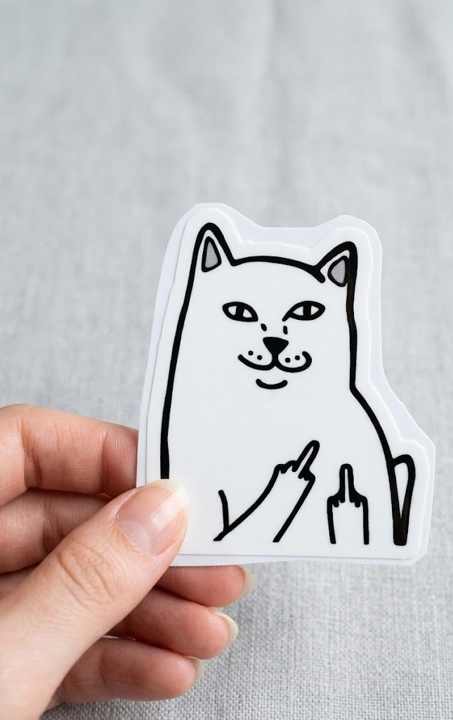 Sticker DTF UV "Sassy Cat" – Street Edition
