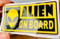 Pegatina Alien on Board DTF UV