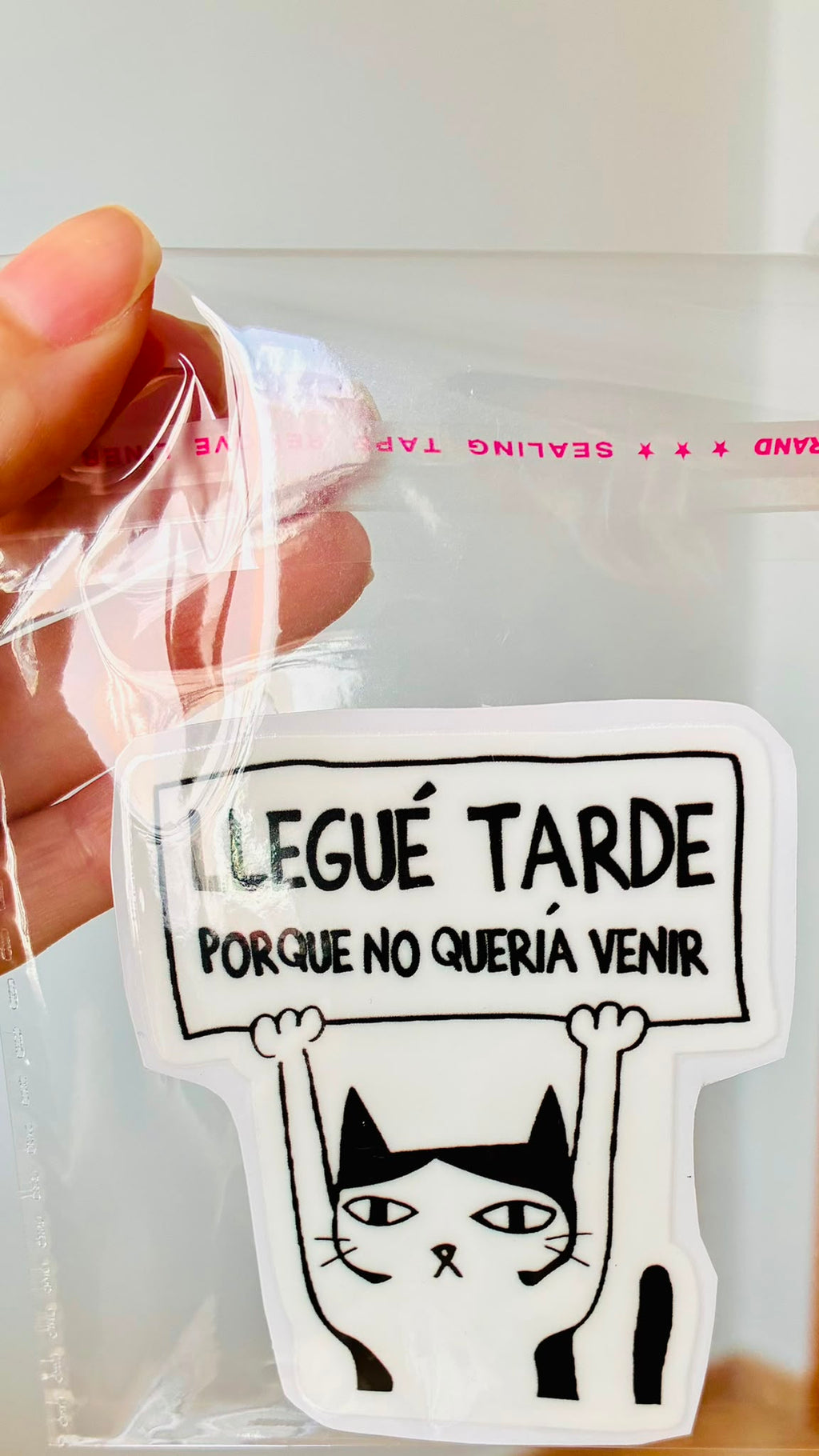 PEGATINA / STICKER NO QUERÍA VENIR DTF UV