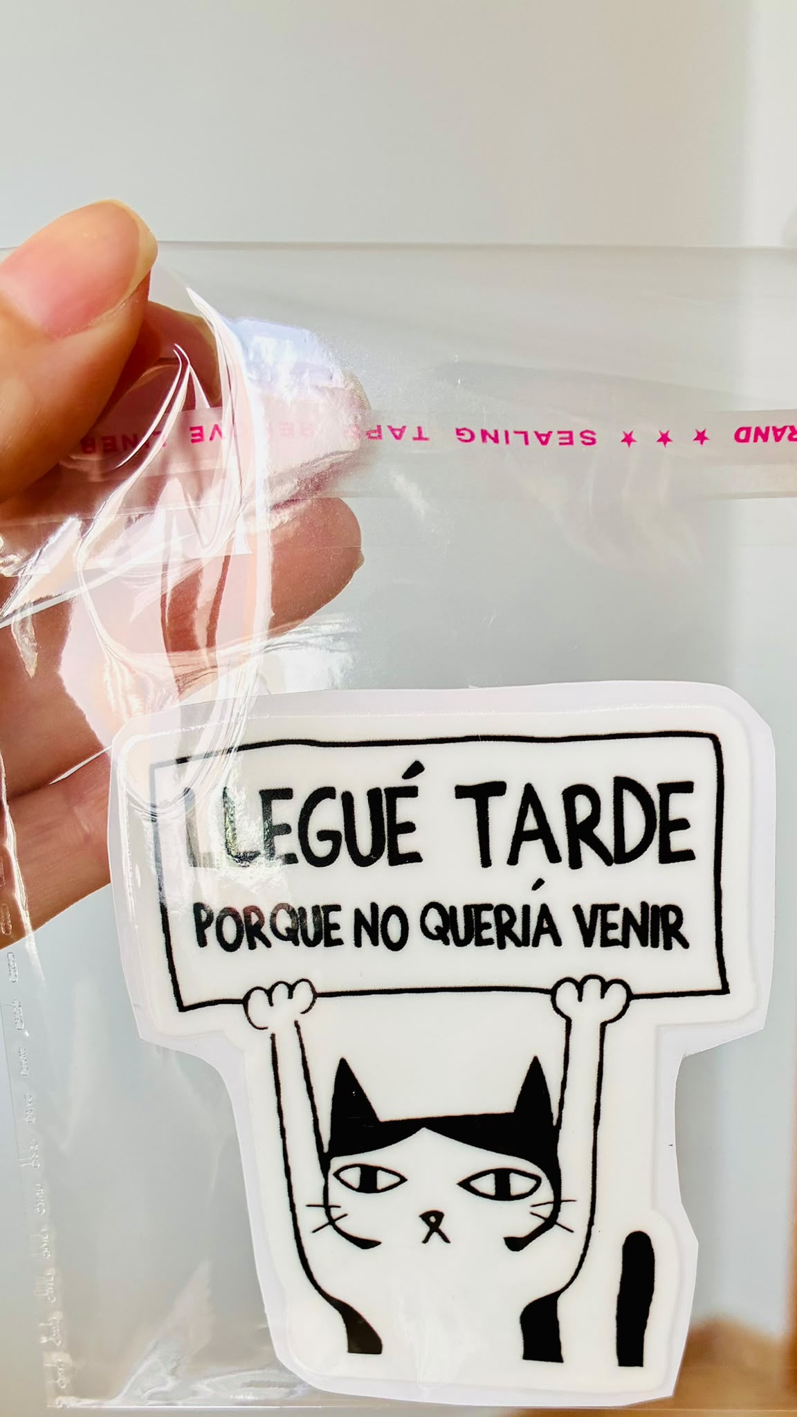 PEGATINA / STICKER NO QUERÍA VENIR DTF UV