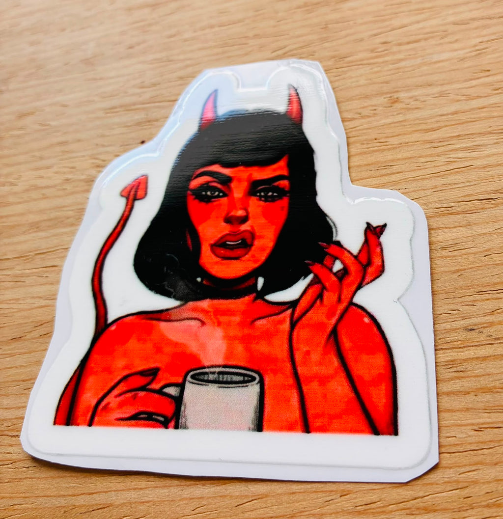 PEGATINA / STICKER DIABLA DTF UV