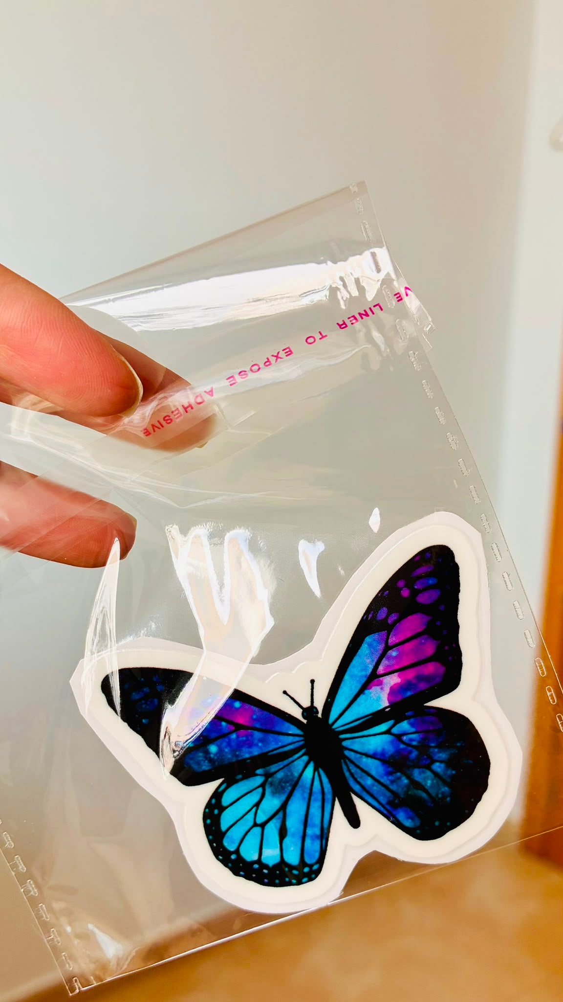 PEGATINA / STICKER MARIPOSA DTF UV