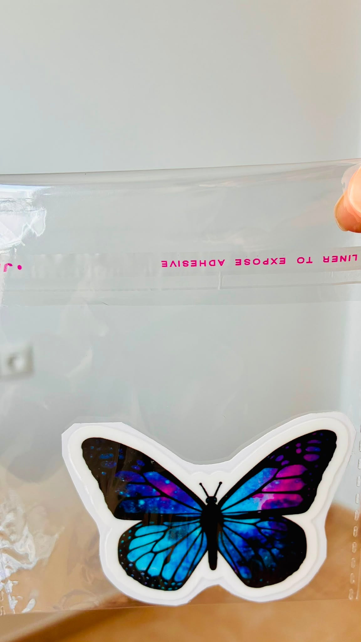 PEGATINA / STICKER MARIPOSA DTF UV