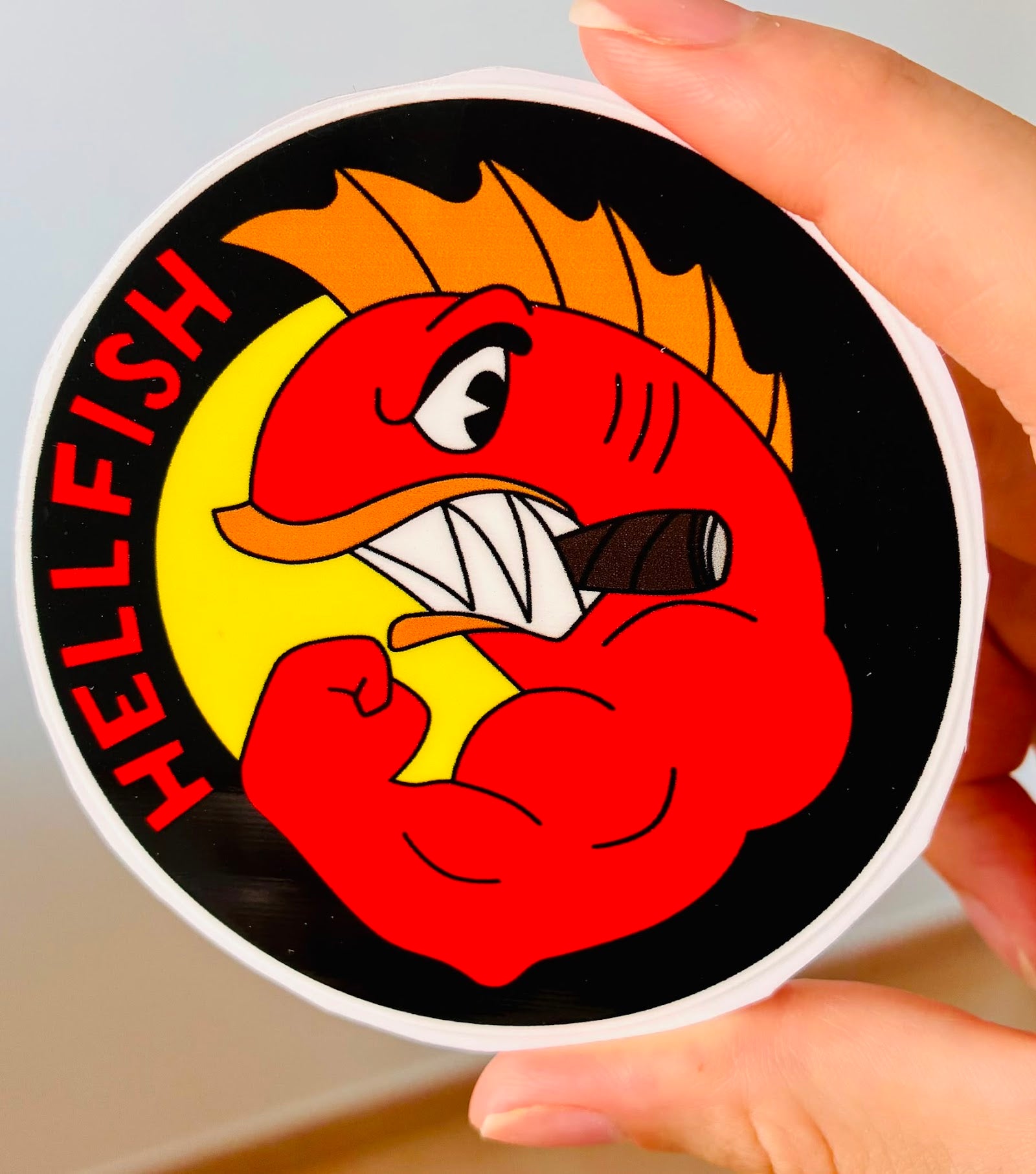 PEGATINA / STICKER HEELLLFISH DTF UV