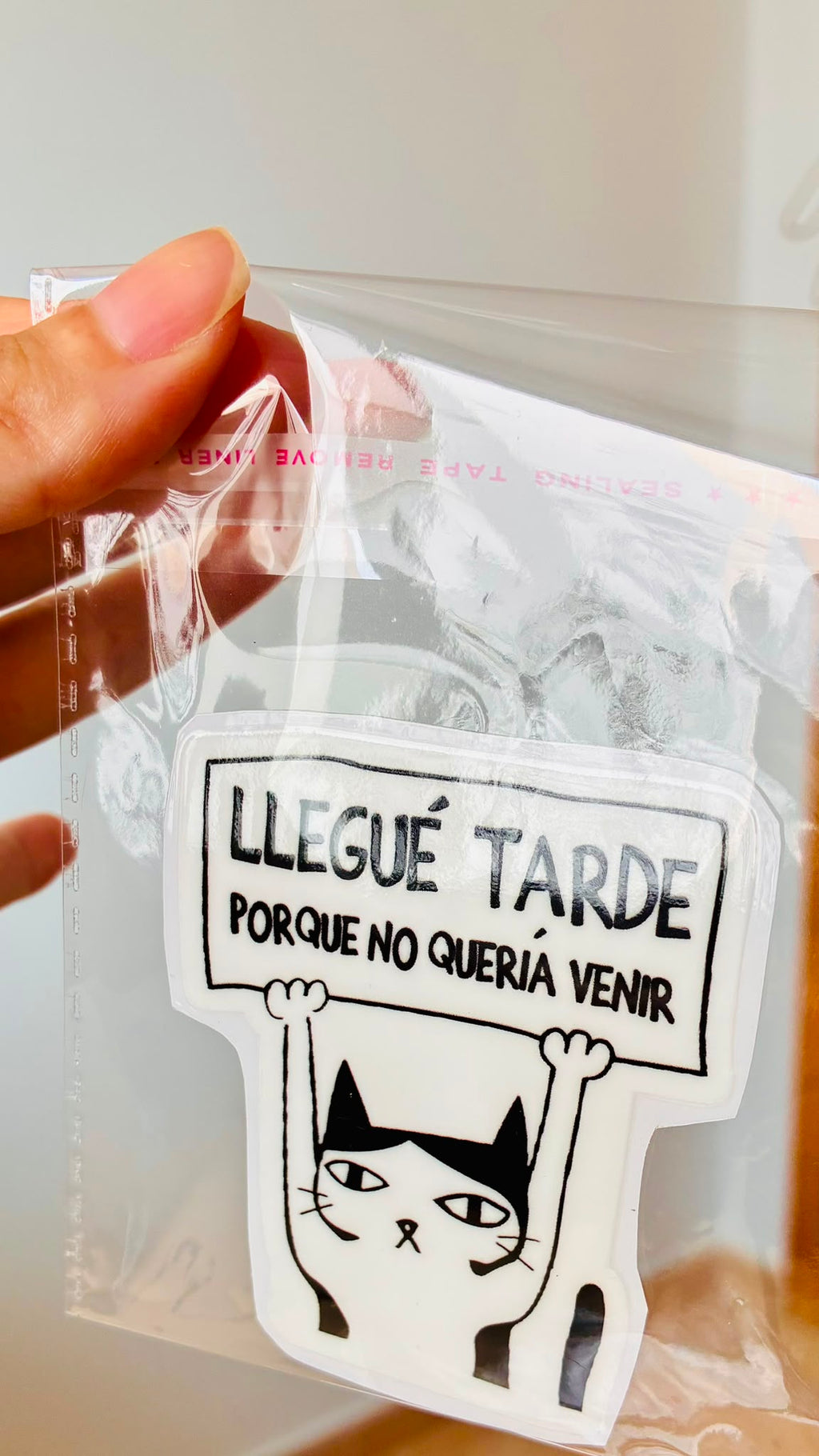 PEGATINA / STICKER NO QUERÍA VENIR DTF UV