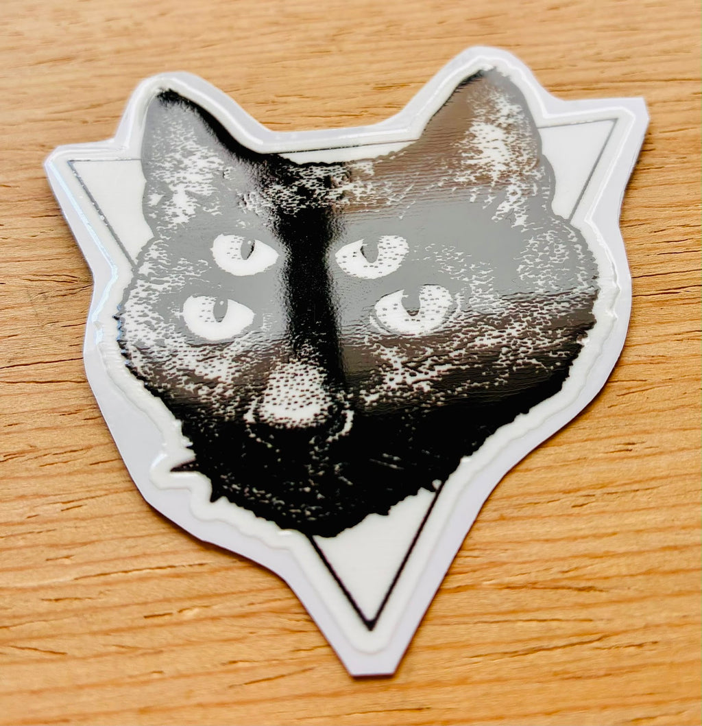 PEGATINA / STICKER GATO 4 OJOS DTF UV