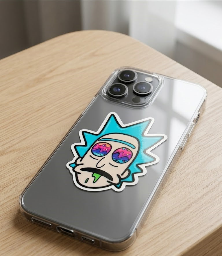 Sticker DTF UV "Psychedelic Scientist" – Street Edition