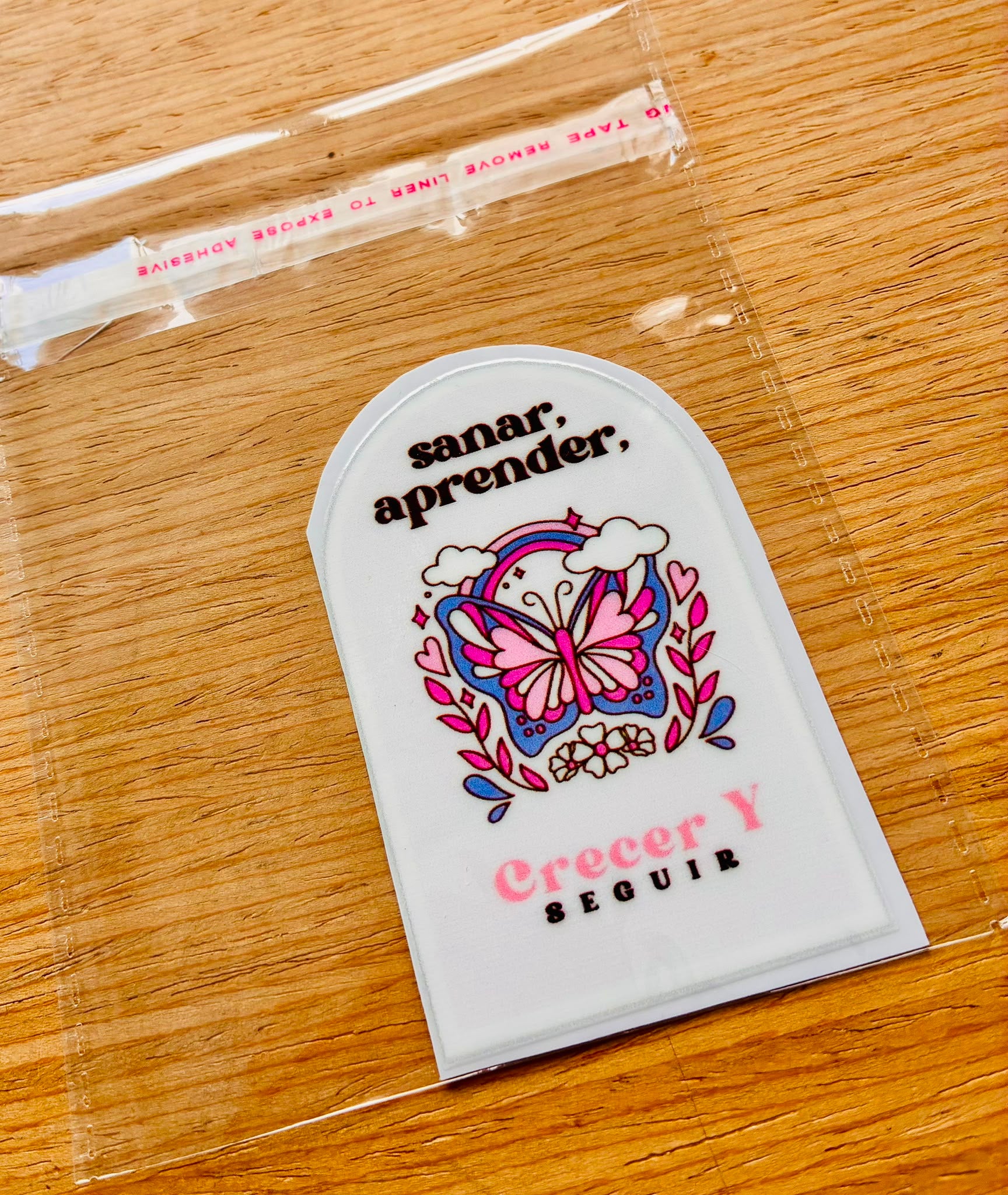 Sticker DTF UV "Sanar y Crecer" – Soft Edition