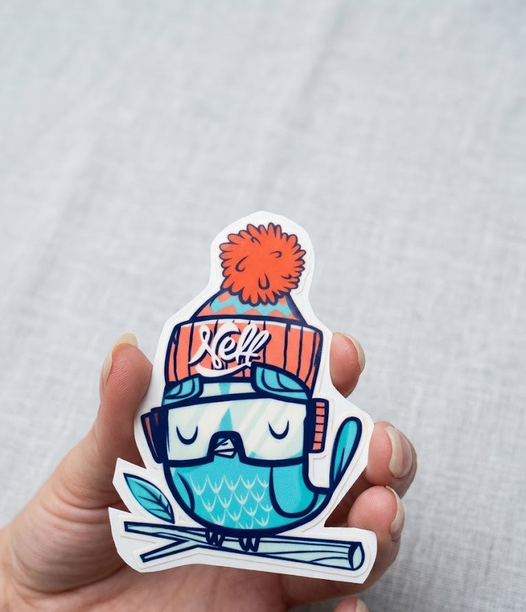 Sticker DTF UV "Winter Bird" – Soft Edition