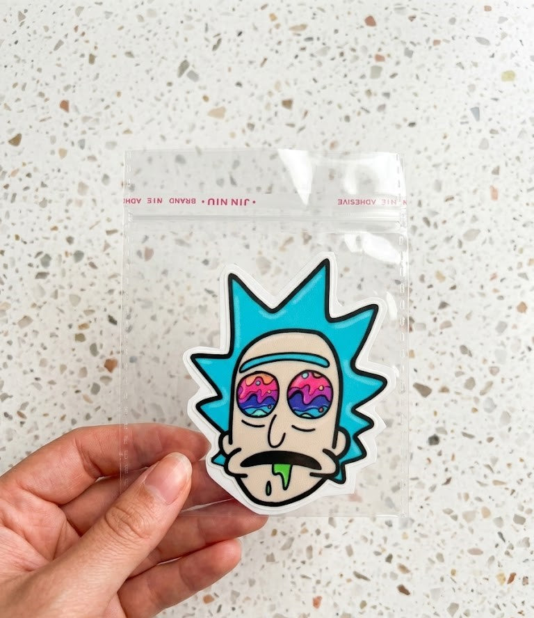 Sticker DTF UV "Psychedelic Scientist" – Street Edition