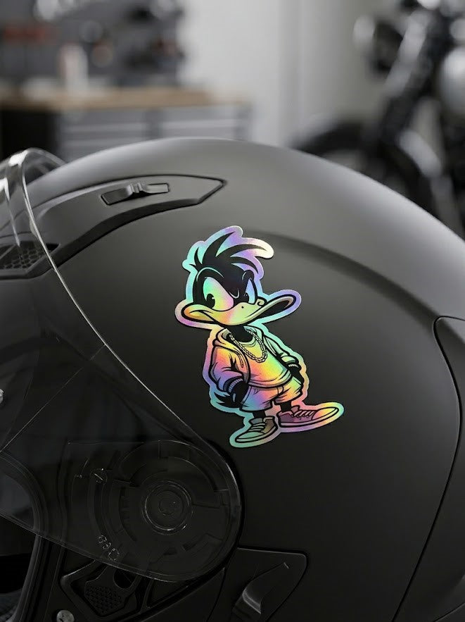 Pegatina Holográfica Premium "Wild Duck Street Style"