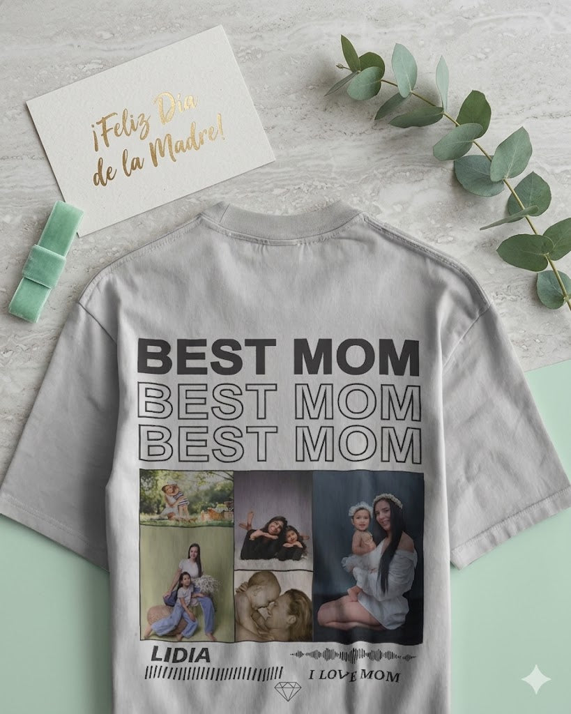 Camiseta Personalizada "Mamá, mi superhéroe" – 100% Algodón Premium (210gr)