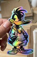 Pegatina Holográfica Premium "Wild Duck Street Style"