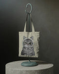 Tote Bag de Algodón Orgánico Premium - Edición "Gato con Pañoleta"