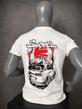 Camiseta Red Legend JDM vista frontal en maniquí - Bitter Sweet