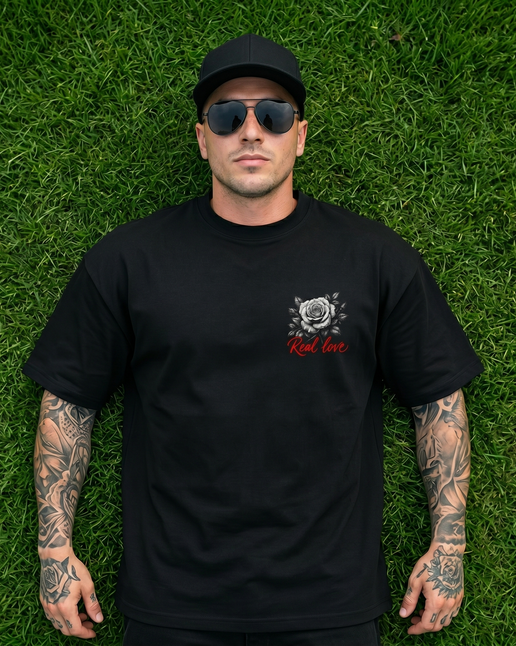 Camiseta Oversize "Realove 444" – 210g Premium Streetwear