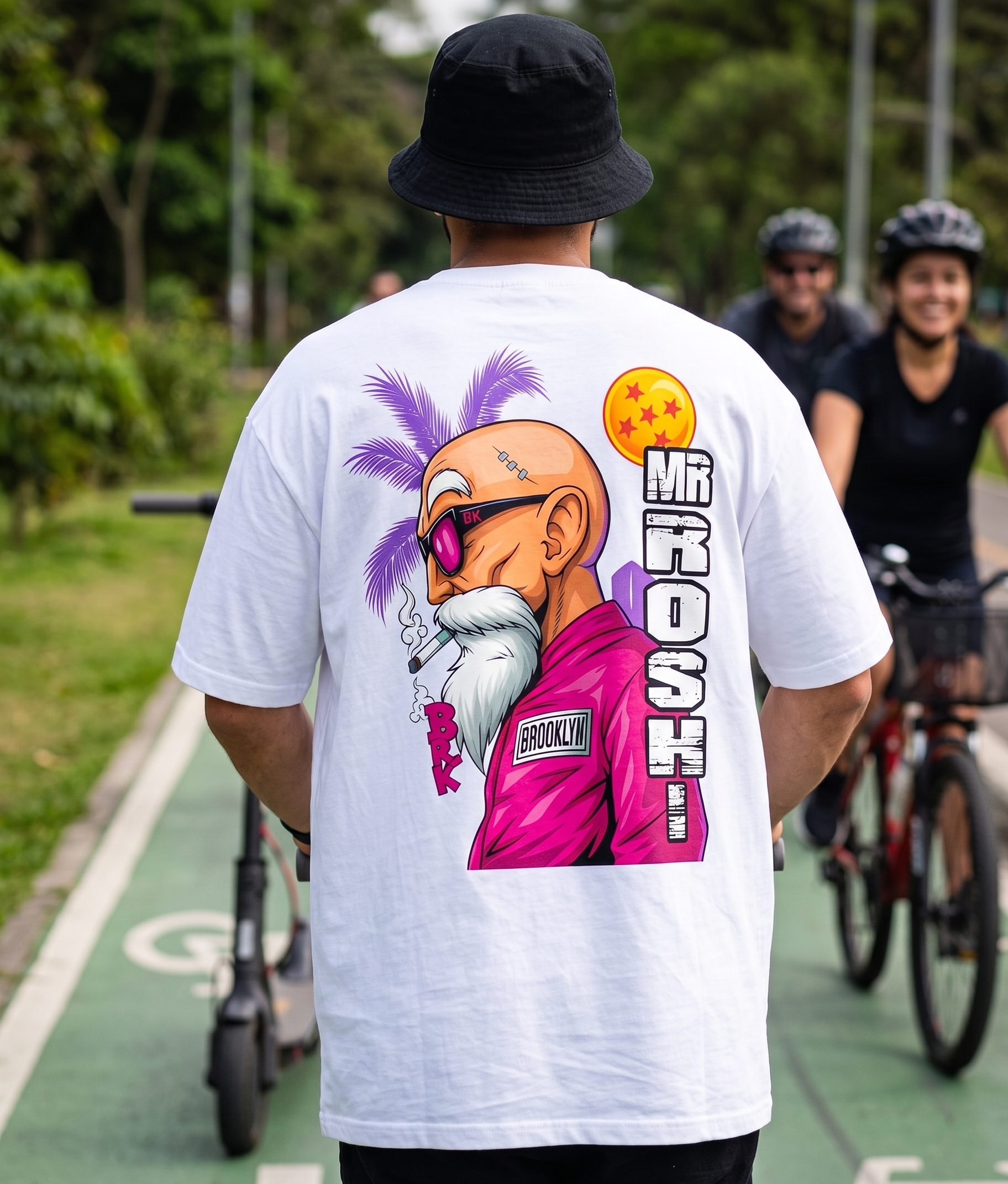 Camiseta Oversize "Sensei Vibes" – White Edition