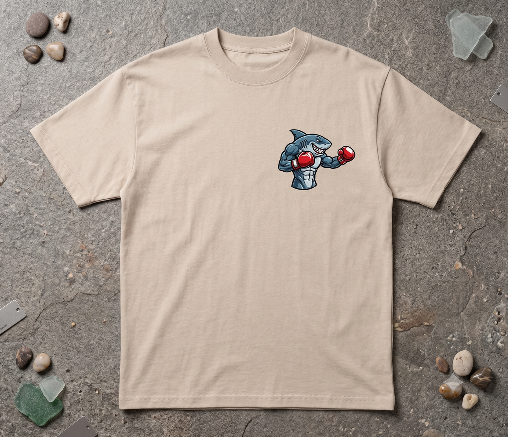 Camiseta Oversize "Great Shark Rumble" – 210g Premium Streetwear