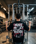 Camiseta Oversize "Make Money Not Friends" – 210g Premium