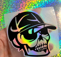 Sticker Holográfico - Skater Skull