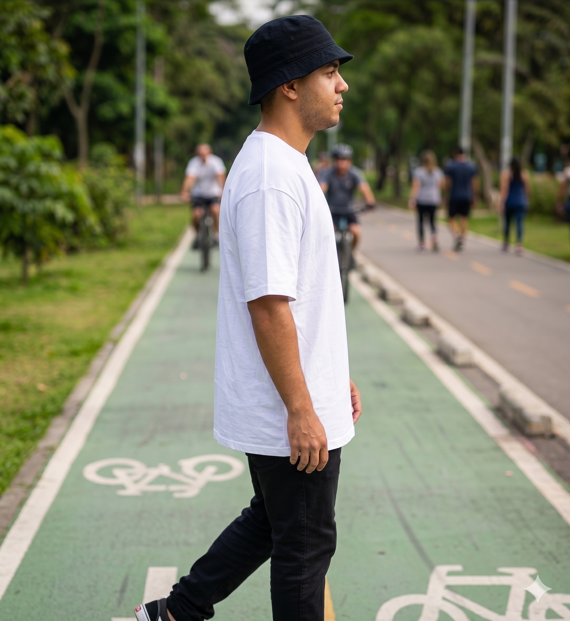 Camiseta Oversize "Sensei Vibes" – White Edition