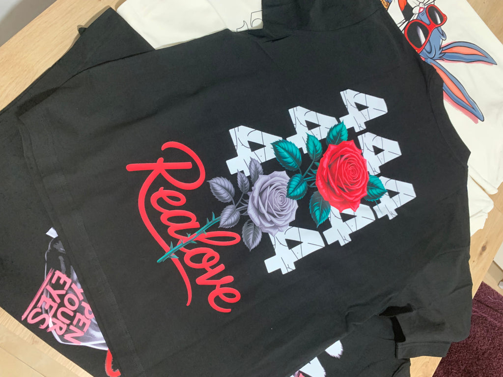 Camiseta Oversize "Realove 444" – 210g Premium Streetwear