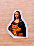 Sticker DTF UV "Mona Lisa Gato" – Soft Edition