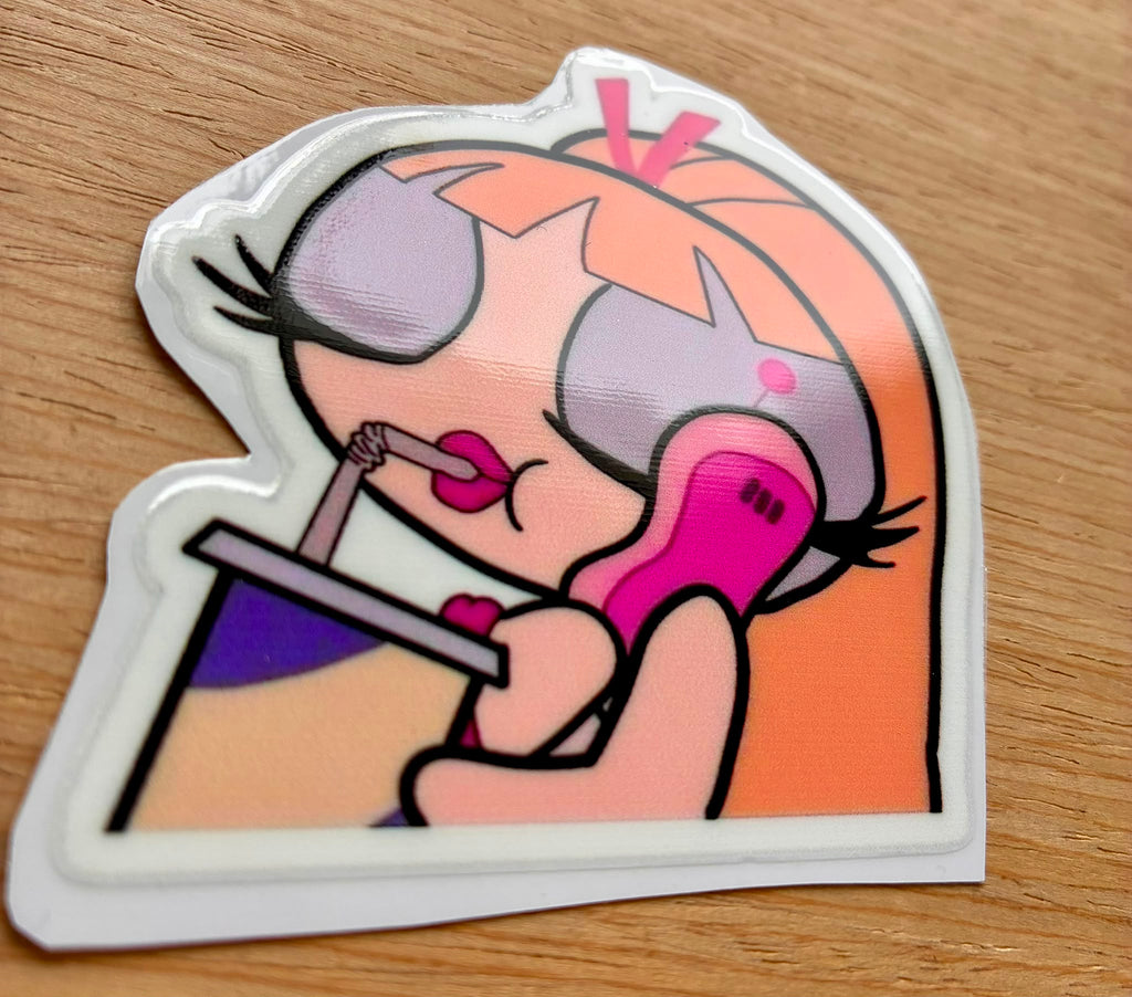 Sticker DTF UV "CHICA BOMBOM" – Soft Edition