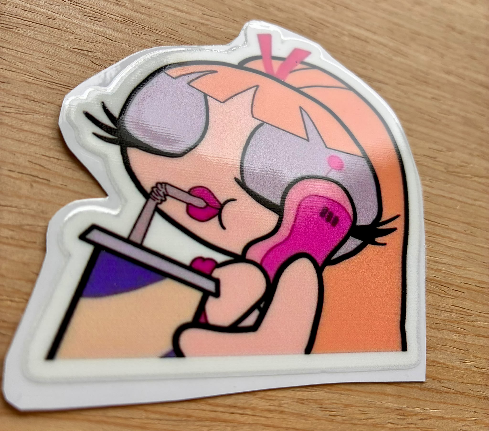 Sticker DTF UV "CHICA BOMBOM" – Soft Edition