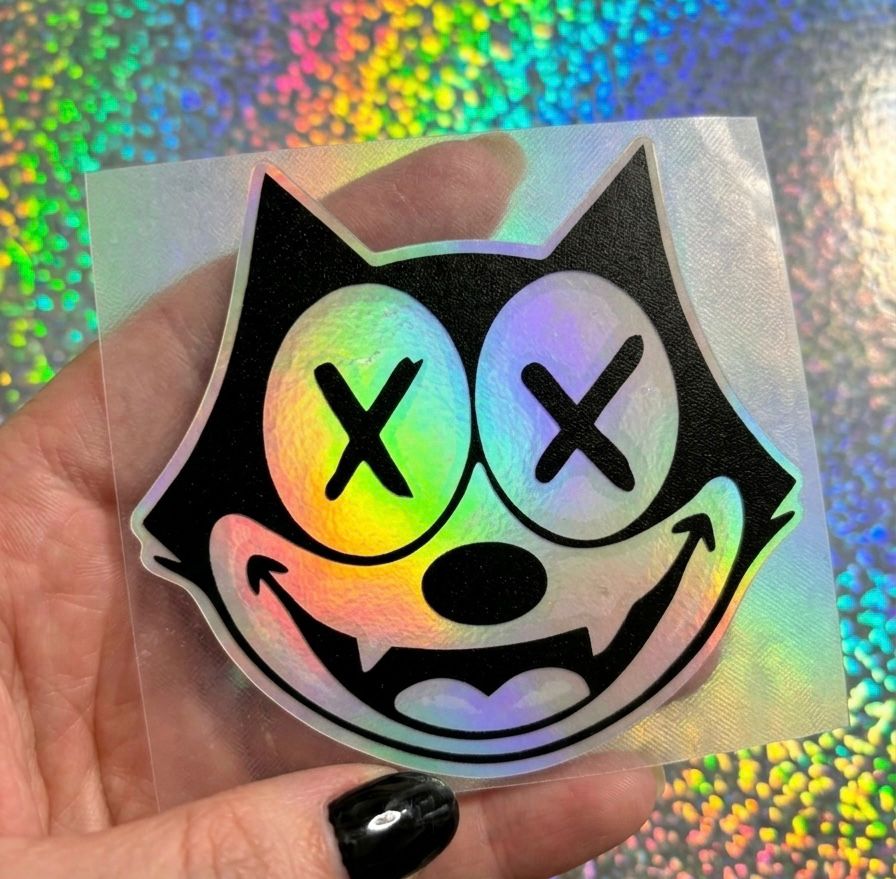 Pegatina Holográfica Cartoon Eyes X – Edición Retro Streetwear
