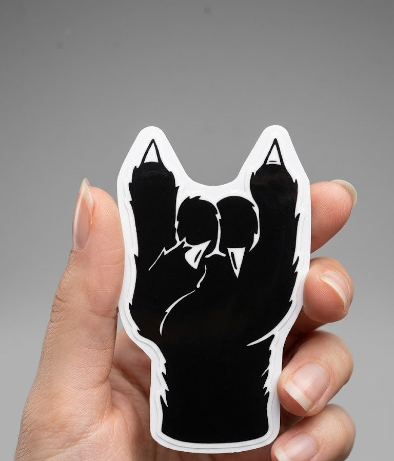 Sticker DTF UV "Rock Raven Hand" – Street Edition