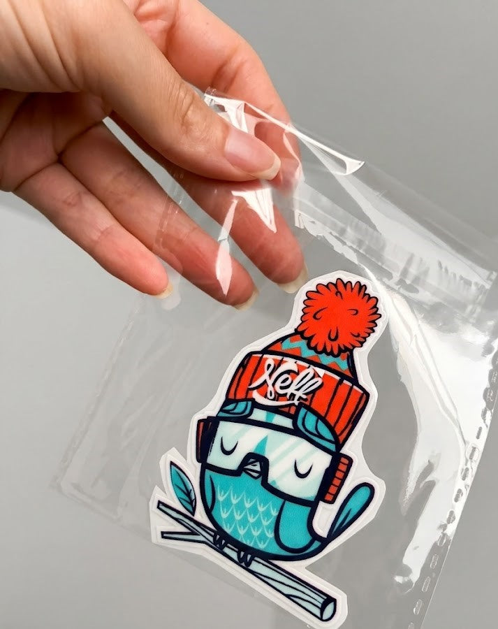Sticker DTF UV "Winter Bird" – Soft Edition