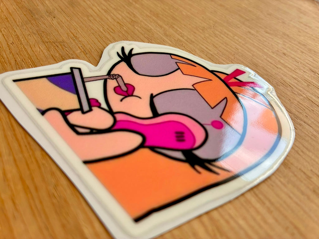 Sticker DTF UV "CHICA BOMBOM" – Soft Edition