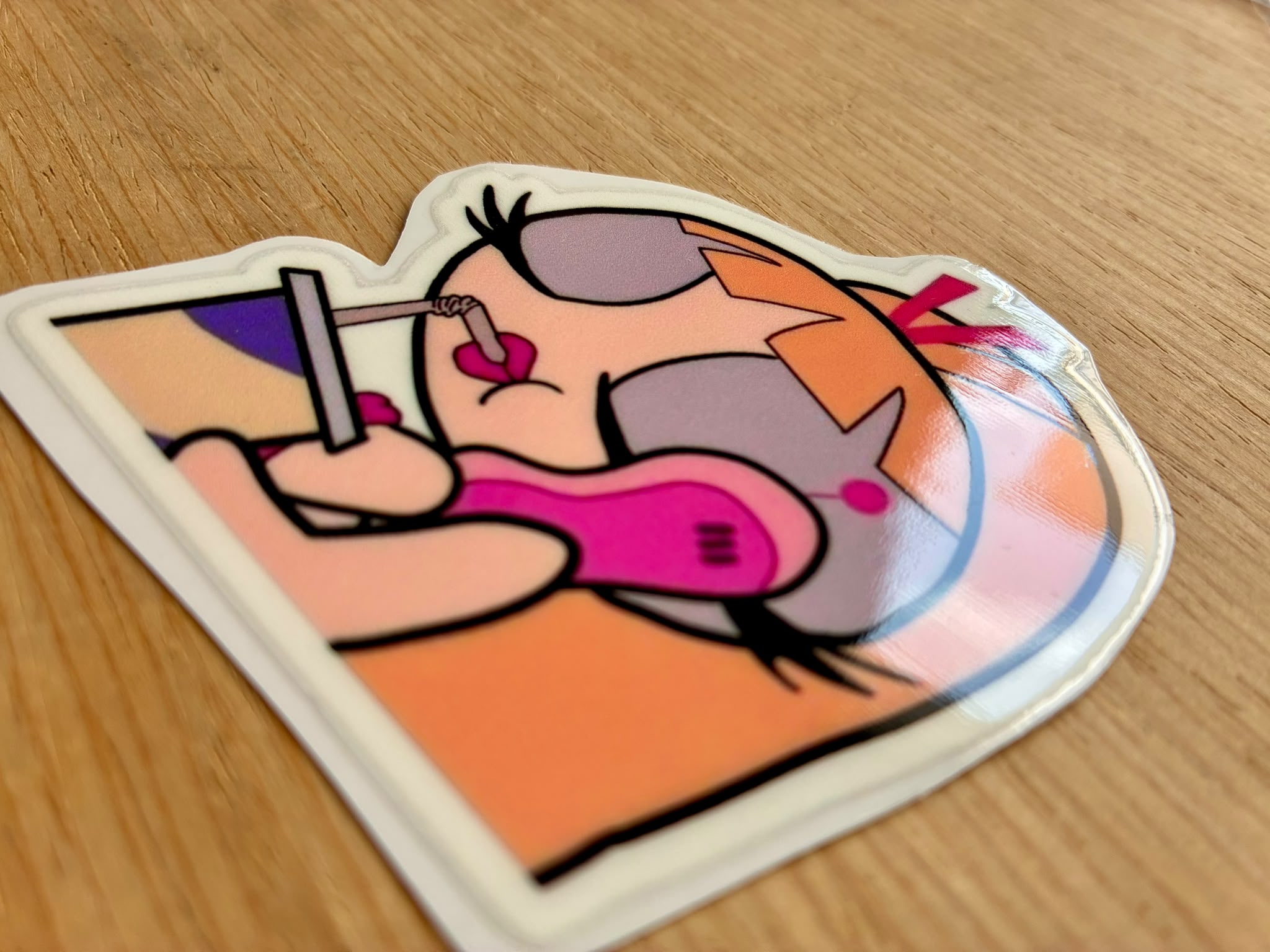 Sticker DTF UV "CHICA BOMBOM" – Soft Edition