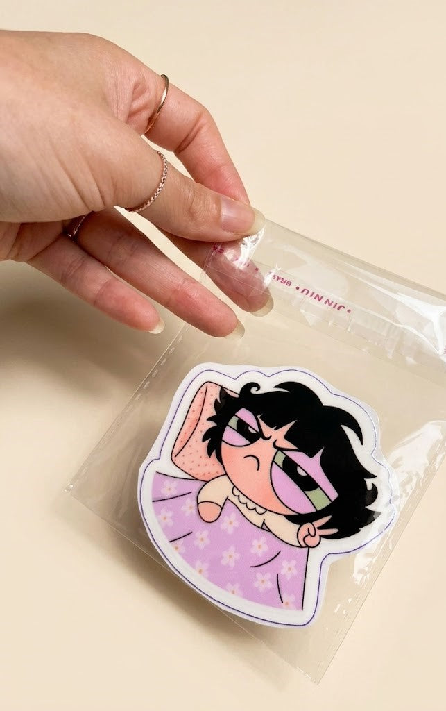 Sticker DTF UV "Grumpy Morning Mood" – Soft Edition