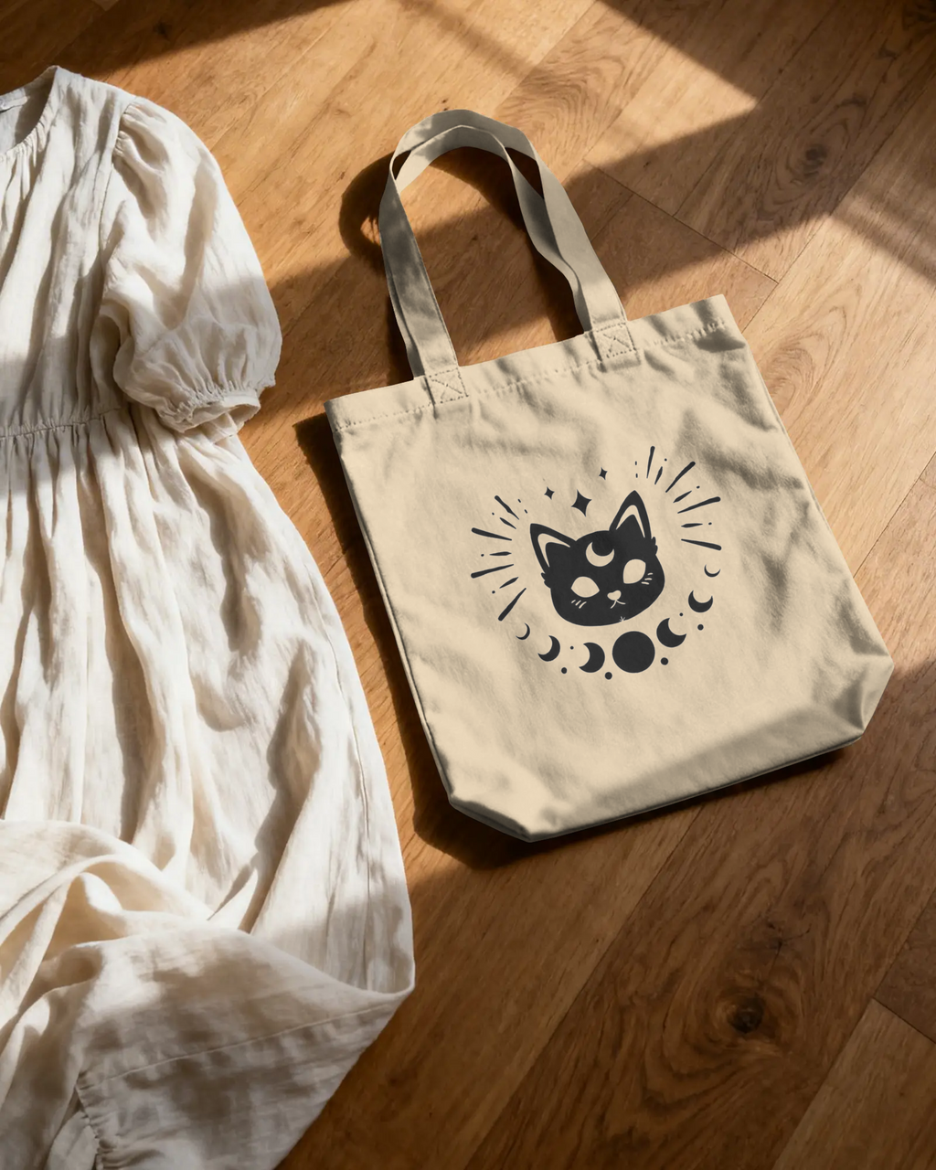 Tote Bag "Mystic Luna Cat"
