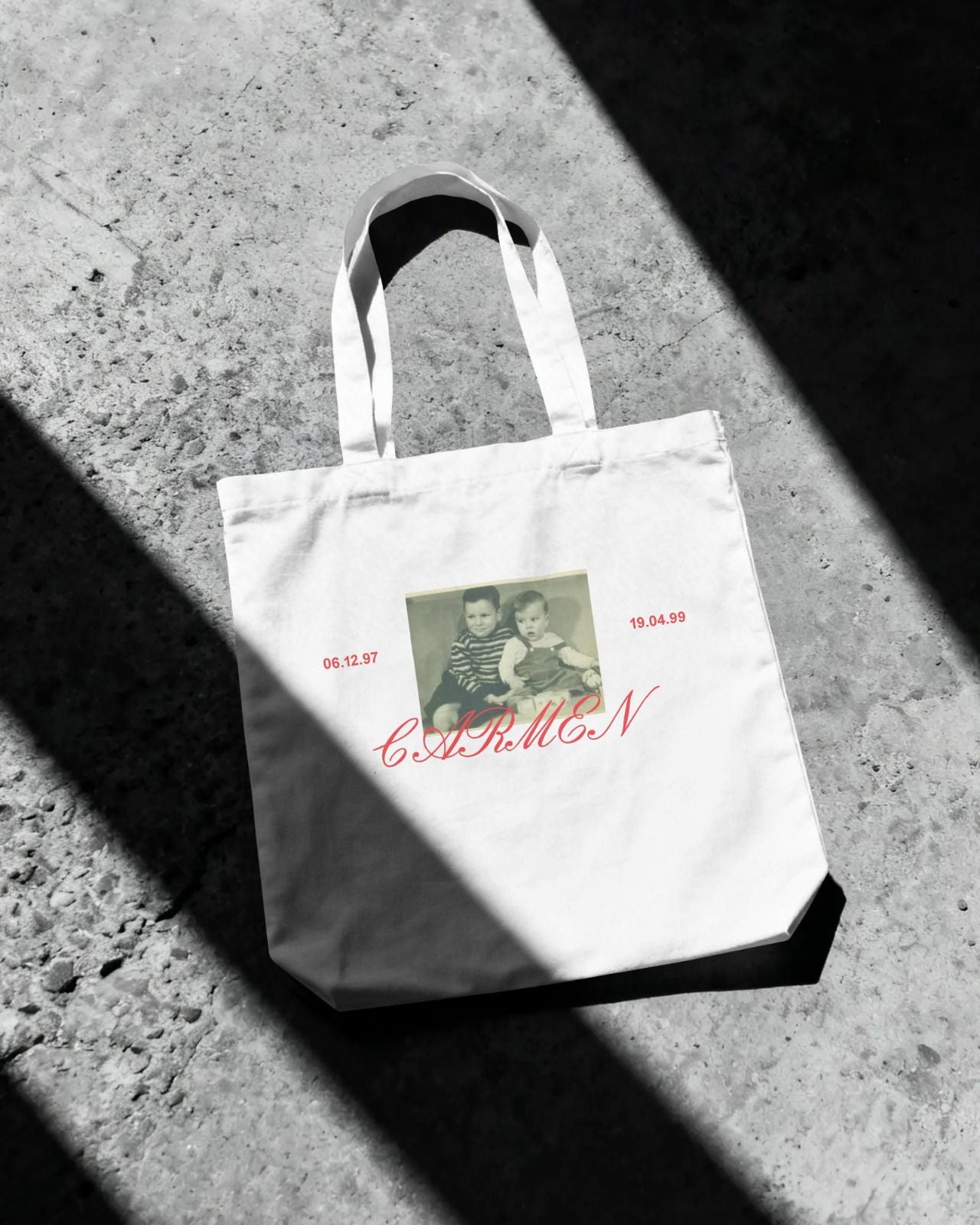 Tote Bag Personalizada Premium / Algodón Orgánico 227g "Memories"